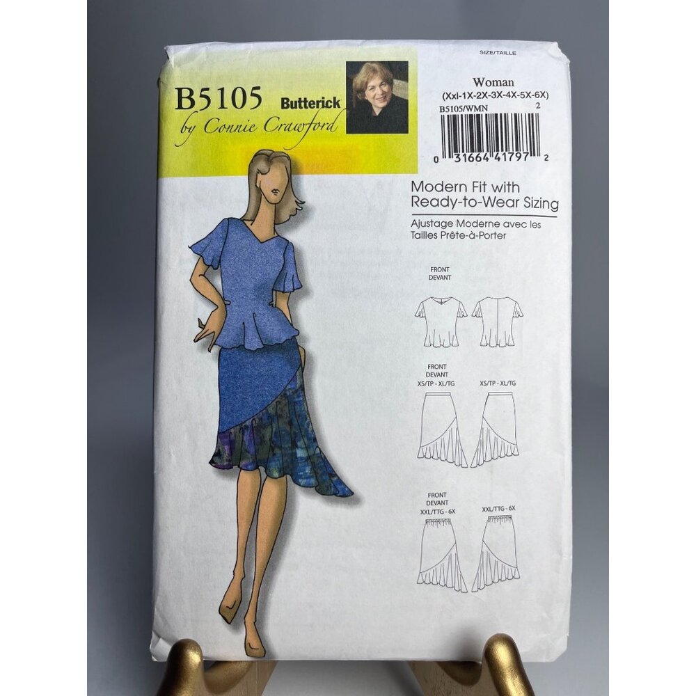 Vintage Butterick by Connie Crawford Clothing Pattern B5105 Modern Fit XXL-6X